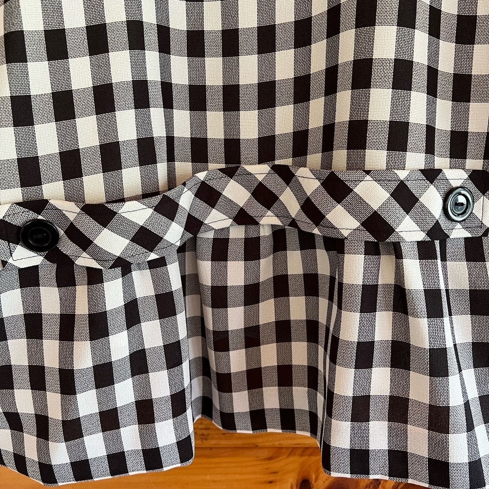 Dressbarn Light weight 2-pc Set Jacket & Tank Top Black White was lens 22W - Picture 7 of 8